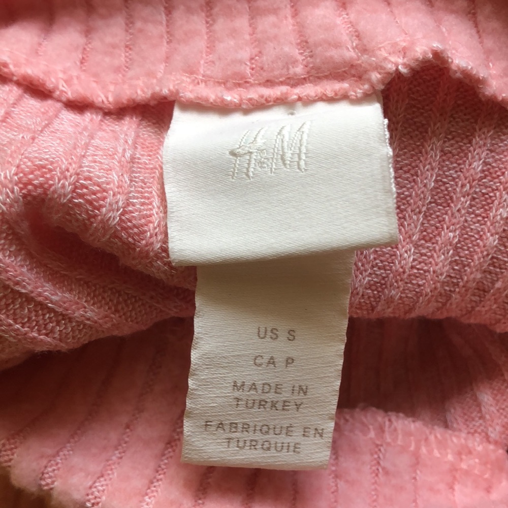 H&M Mock Turtle Neck Ribbed Sweater Size Small - Picture 7 of 9